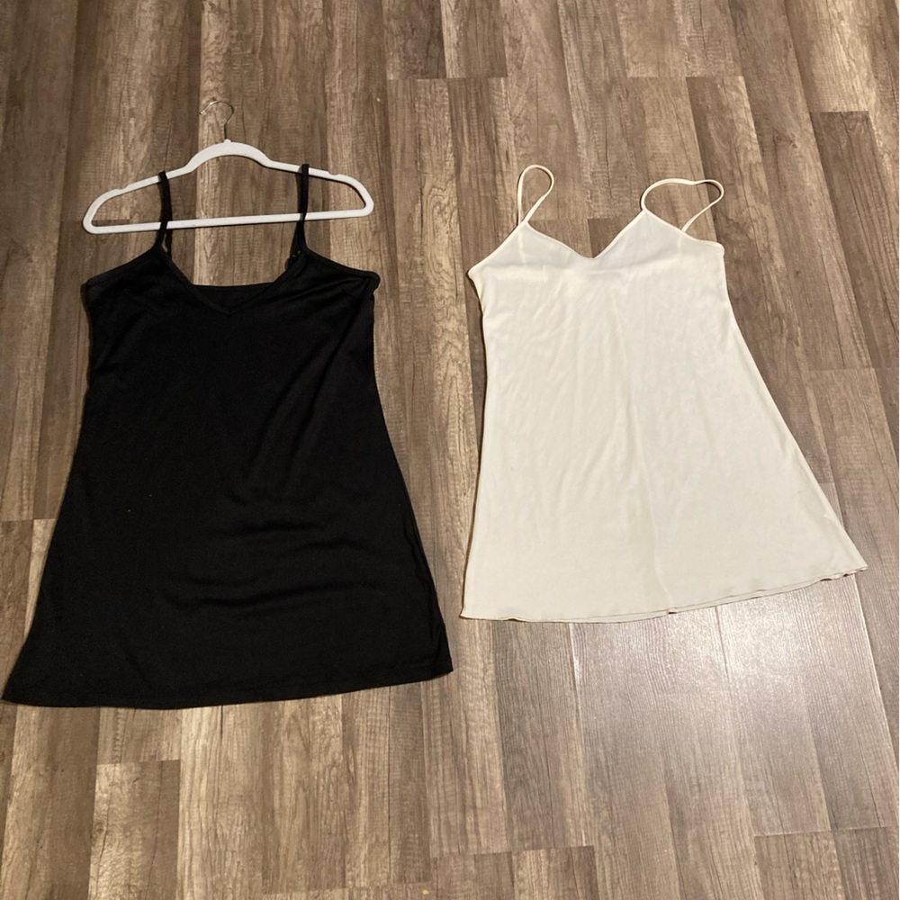 Black & White Slip Dresses